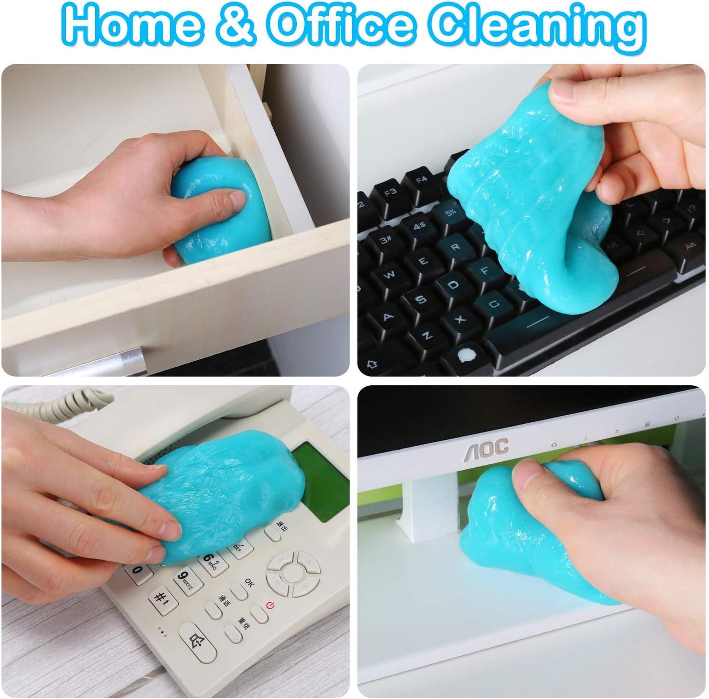 Cleaning Gel for Car, Car Cleaning Kit Universal Detailing Automotive Dust Car Crevice Cleaner Auto Air Vent Interior Detail Removal Putty Cleaning Keyboard Cleaner for Car Vents, PC, Laptops, Cameras
