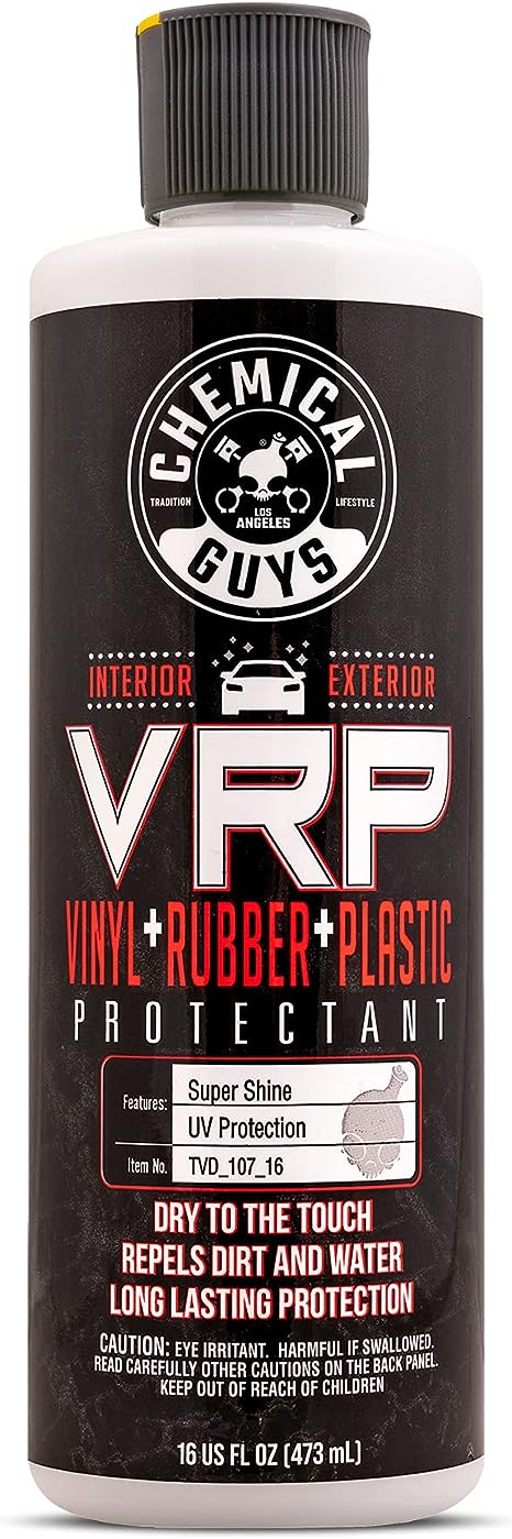 Chemical Guys TVD_107_16 VRP Vinyl, Rubber and Plastic Non-Greasy Dry-to-the-Touch Long Lasting Super Shine Dressing for Tires, Trim and More, Safe for Cars, Trucks, SUVs, RVs & More, 16 fl oz