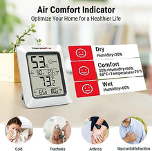 Load image into Gallery viewer, ThermoPro TP50 Digital Hygrometer Indoor Thermometer Room Thermometer and Humidity Gauge with Temperature Monitor