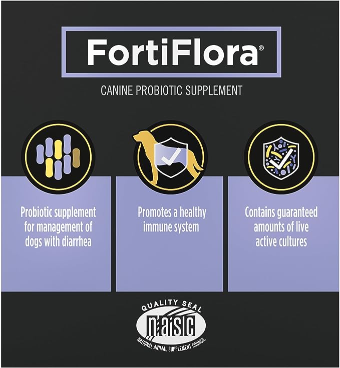 Purina Pro Plan Veterinary Supplements FortiFlora Dog Probiotic Supplement, Canine Nutritional Supplement - (72) 30 ct. Boxes