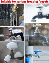 Load image into Gallery viewer, Outdoor Faucet Covers for Winter, Pro 10&quot; H x 7&quot; W Outside Faucet Cover Freeze Protection, Upgraded Reusable Waterproof Insulated Spigot Cover, Thickened Water Spigot Cover for Winter, 4 Pack, Black