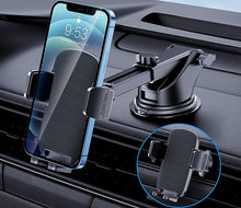 Load image into Gallery viewer, Phone Mount for Car Phone Holder [Military-Grade Suction &amp; Stable Clip]Car Phone Holder Mount Windshield Dashboard Air Vent Universal Cell Phone Automobile Mount Fit For All iPhone Android Smartphones
