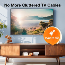 Load image into Gallery viewer, Cord Cover Raceway Kit, 157in Cable Cover Channel, Paintable Cord Concealer System , Cord Wires Hider, Hiding Wall Mount TV Powers Cords in Home Office, 10X L15.7in X W0.95in X H0.55in, White