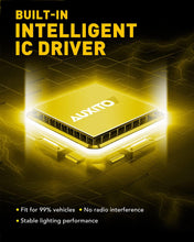 Load image into Gallery viewer, AUXITO H11/H8/H16 LED Fog Light Bulbs or DRL, 6000 Lumens 6500K Cool White Light, 300% Brightness, CSP LED Chips Fog Lamps Replacement for Cars, Play and Plug (Pack of 2)