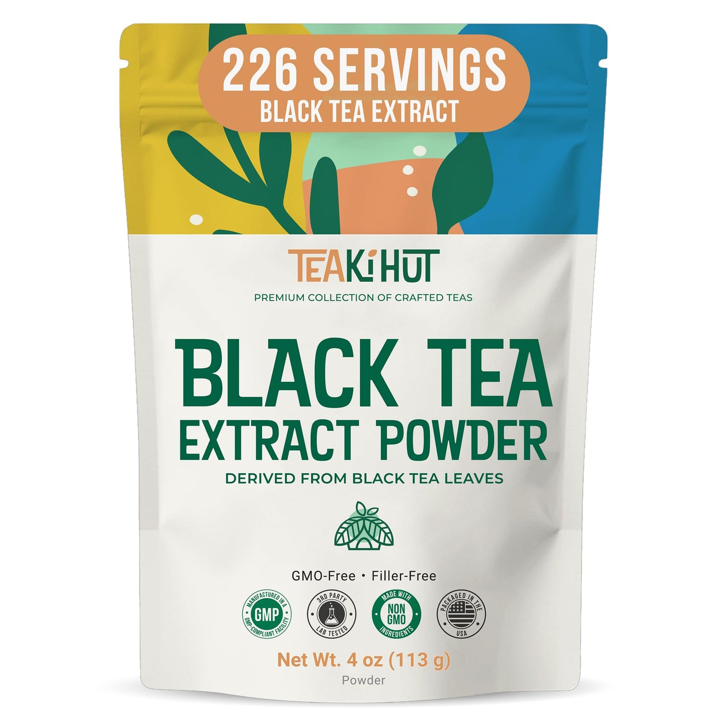 Instant Black Tea Extract Powder, Unsweetened Iced Tea Extract Powder from Real Black Tea…