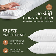 Load image into Gallery viewer, Beckham Hotel Collection Bed Pillows Standard / Queen Size Set of 2 - Down Alternative Bedding Gel Cooling Pillow for Back, Stomach or Side Sleepers