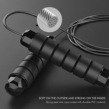 Load image into Gallery viewer, Jump Rope, Tangle-Free Rapid Speed Jumping Rope Cable with Ball Bearings for Women, Men, and Kids, Adjustable Steel Jump Rope Workout with Foam Handles for Fitness, Home Exercise &amp; Slim Body