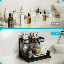 Load image into Gallery viewer, REALINN Under Sink Organizer and Storage, 2 Pack Pull Out Cabinet Organizer Slide Out Sink Shelf Cabinet Storage Shelves, Under Sink Storage for Kitchen Bathroom Cabinet
