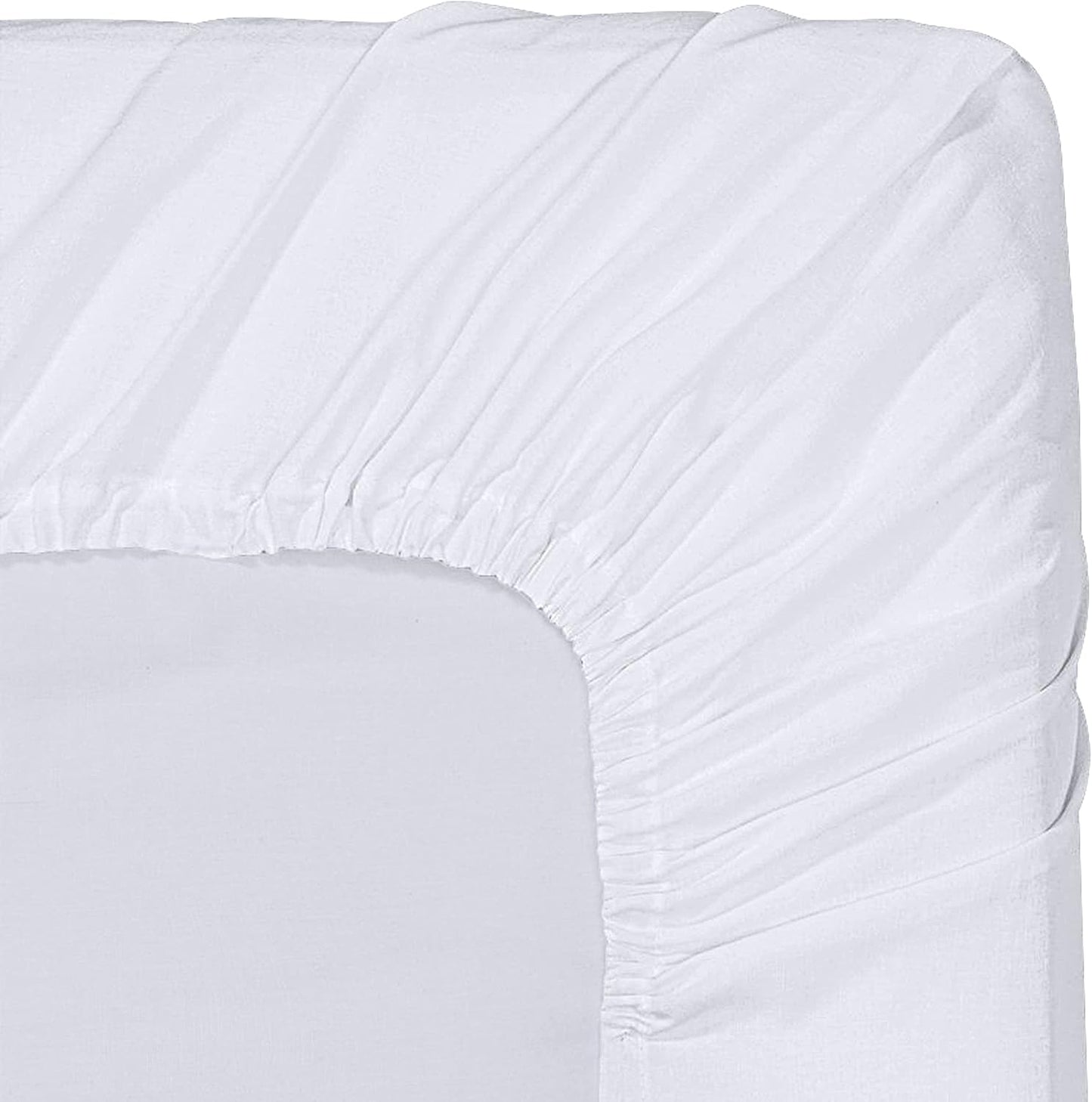 Utopia Bedding Queen Fitted Sheet - Bottom Sheet - Deep Pocket - Soft Microfiber -Shrinkage and Fade Resistant-Easy Care -1 Fitted Sheet Only (White)