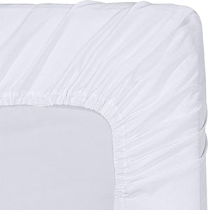 Utopia Bedding Queen Fitted Sheet - Bottom Sheet - Deep Pocket - Soft Microfiber -Shrinkage and Fade Resistant-Easy Care -1 Fitted Sheet Only (White)