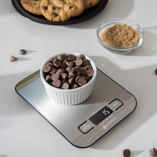 Load image into Gallery viewer, Etekcity Food Kitchen Scale, Digital Grams and Ounces for Weight Loss, Baking, Cooking, Keto and Meal Prep, LCD Display, Medium, 304 Stainless Steel