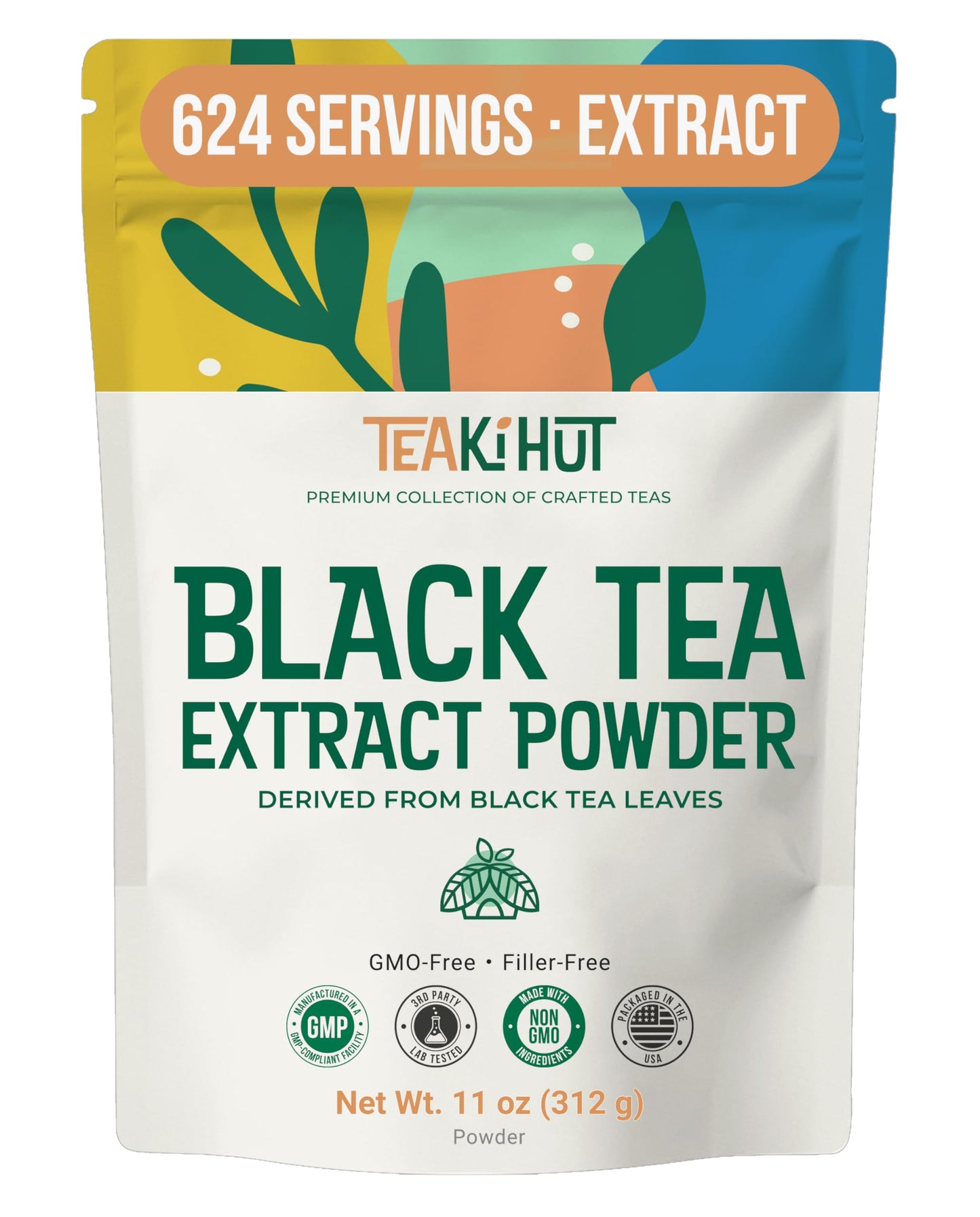 Instant Black Tea Extract Powder, Unsweetened Iced Tea Extract Powder from Real Black Tea…