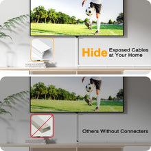 Load image into Gallery viewer, Cord Cover Raceway Kit, 157in Cable Cover Channel, Paintable Cord Concealer System , Cord Wires Hider, Hiding Wall Mount TV Powers Cords in Home Office, 10X L15.7in X W0.95in X H0.55in, White