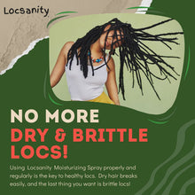 Load image into Gallery viewer, Locsanity Daily Moisturizing Refreshing Spray for Locs, Dreadlocks - Rose Water and Peppermint Hair Scalp Moisturizer, Dreadlock Spray - Natural Loc Care and Maintenance (8oz)