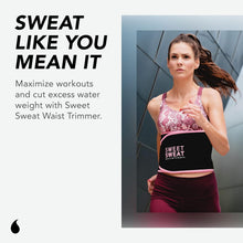 Load image into Gallery viewer, Sweet Sweat Waist Trimmer for Women and Men - Sweat Band Waist Trainer for High-Intensity Training &amp; Workouts, 5 Sizes