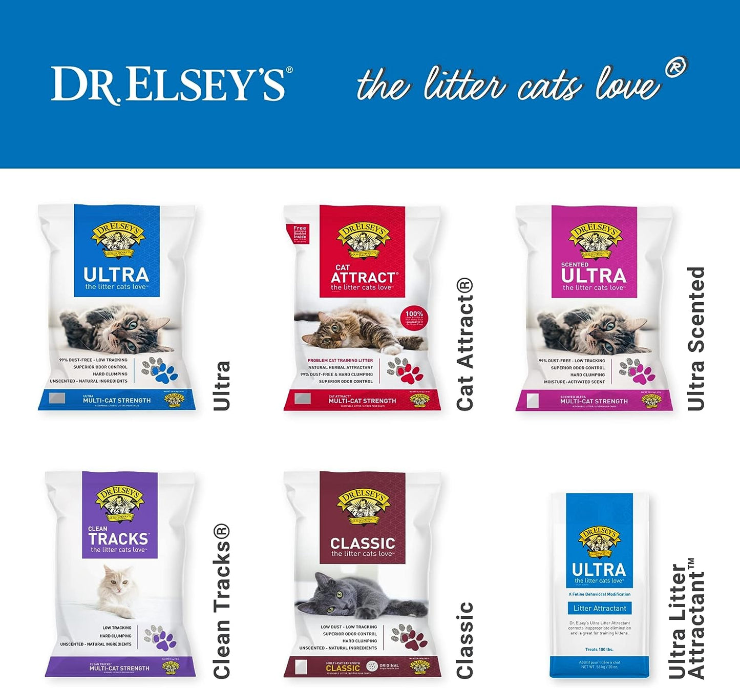 Dr. Elsey's Precious Cat Ultra Cat Litter, 18 pound bag