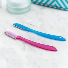 Load image into Gallery viewer, Schick Hydro Silk Touch-Up Exfoliating Dermaplaning Tool, Face &amp; Eyebrow Razor with Precision Cover- 3 Count | Dermaplaning Razor For Women