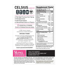 Load image into Gallery viewer, CELSIUS Dragonfruit Lime On-the-Go Powder Stick Packs, Zero Sugar 14 Count(Pack of 1)