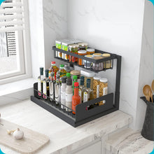 Load image into Gallery viewer, REALINN Under Sink Organizer and Storage, 2 Pack Pull Out Cabinet Organizer Slide Out Sink Shelf Cabinet Storage Shelves, Under Sink Storage for Kitchen Bathroom Cabinet