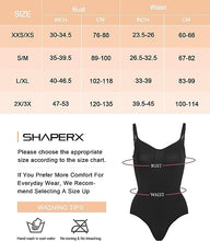 Load image into Gallery viewer, SHAPERX Bodysuit for Women Tummy Control Shapewear Seamless Sculpting Thong Body Shaper Tank Top