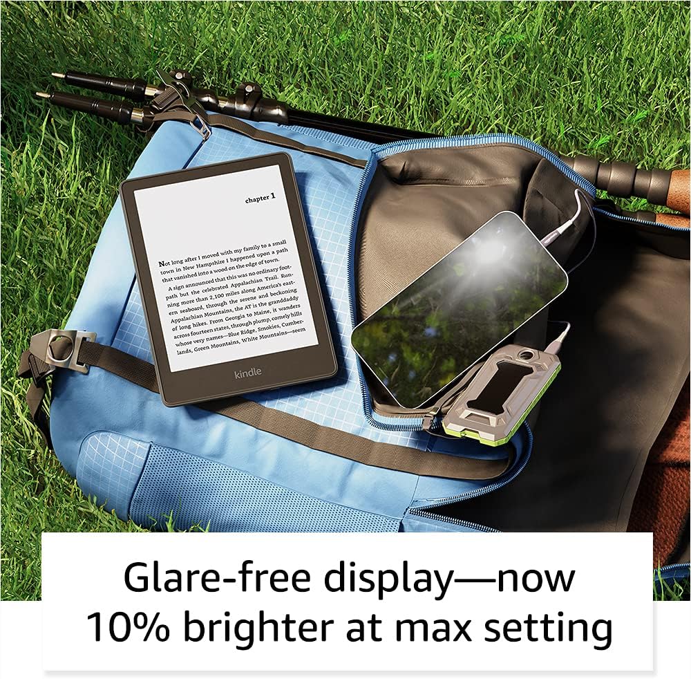 Kindle Paperwhite (8 GB) – Now with adjustable warm light, 6.8” display, up to 10 weeks of battery life, and 20% faster page turns – Black