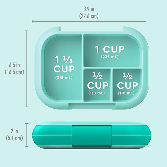 Bentgo® Kids Chill Lunch Box - Leak-Proof Bento Box with Removable Ice Pack & 4 Compartments for On-the-Go Meals - Microwave & Dishwasher Safe, Patented Design, & 2-Year Warranty (Aqua)