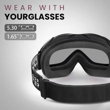 Load image into Gallery viewer, OutdoorMaster OTG Ski Goggles - Over Glasses Ski/Snowboard Goggles for Men, Women &amp; Youth - 100% UV Protection