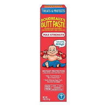 Load image into Gallery viewer, Boudreaux&#39;s Butt Paste Maximum Strength Diaper Rash Cream, Ointment for Baby, 4 oz Tube