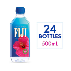 FIJI Natural Artesian Bottled Water 500 mL / 16.9 Fl Ounce (Pack of 24)