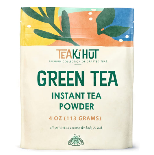 TEAki Hut Instant Green Tea Powder, Refreshing Unsweetened Drink mix, Premium Green Tea…