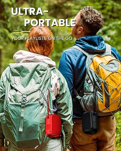 Bluetooth Speakers,Portable Wireless Speaker with 15W Stereo Sound, Active Extra Bass, IPX6 Waterproof Shower Speaker, Double Pairing, for Party, Home Theater, Game Theater