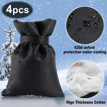 Load image into Gallery viewer, Outdoor Faucet Covers for Winter, Pro 10&quot; H x 7&quot; W Outside Faucet Cover Freeze Protection, Upgraded Reusable Waterproof Insulated Spigot Cover, Thickened Water Spigot Cover for Winter, 4 Pack, Black