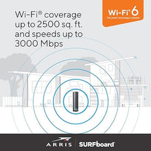 Load image into Gallery viewer, ARRIS Surfboard G34 DOCSIS 3.1 Gigabit Cable Modem &amp; Wi-Fi 6 Router (AX3000) , Approved for Comcast Xfinity, Cox, Spectrum &amp; More , Four 1 Gbps Ports , 1 Gbps Max Internet Speeds