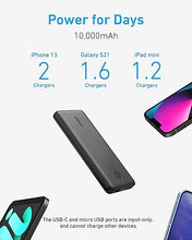 Load image into Gallery viewer, Anker Portable Charger, 313 Power Bank (PowerCore Slim 10K) 10000mAh Battery Pack with USB-C (Input Only) and PowerIQ Charging Technology for iPhone, Samsung Galaxy, and More.