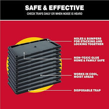 Load image into Gallery viewer, Catchmaster Glue Mouse Traps Indoor for Home 10PK, Bulk Glue Traps for Mice and Rats, Pre-Baited Adhesive Plastic Trays for Inside House, Snake, Lizard, Insect, &amp; Spider Traps, Pet Safe Pest Control