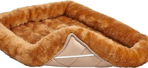 MidWest Homes for Pets Cinnamon 18-Inch Pet Bed w/ Comfortable Bolster | Ideal for Small Breeds & Fits an 18-Inch Crate | Easy Maintenance Machine Wash & Dry