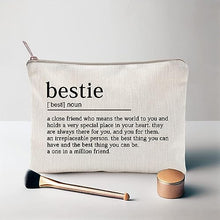 Load image into Gallery viewer, Bestie Definition Makeup Bag Best Friend Gift Work Bestie Friendship Gift Bestie Sister Gifts Sister College Sister Graduation