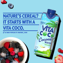Load image into Gallery viewer, Vita Coco Coconut Water, Pure Organic | Refreshing Coconut Taste | Natural Electrolytes | Vital Nutrients | 11.1 Oz (Pack Of 12)