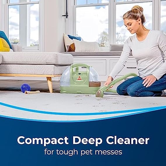 BISSELL Little Green Multi-Purpose Portable Carpet and Upholstery Cleaner, Car and Auto Detailer, Green, 1400B