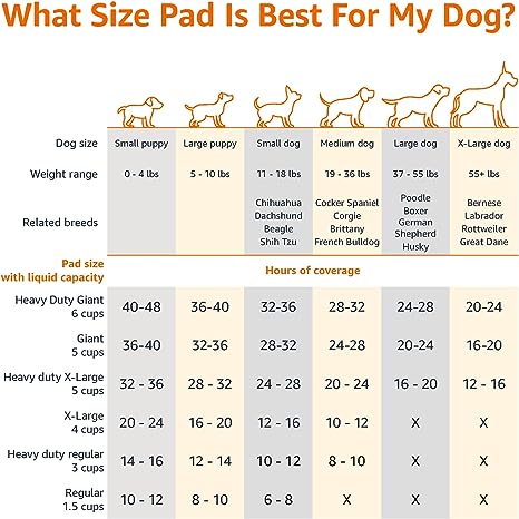 Amazon Basics Dog and Puppy Pee Pads with Leak-Proof Quick-Dry Design for Potty Training, Standard Absorbency, Regular Size, 22 x 22 Inches, Pack of 100, Blue & White