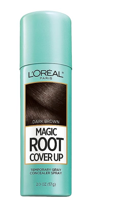 L'Oreal Paris Magic Root Cover Up Gray Concealer Spray Dark Brown 2 oz