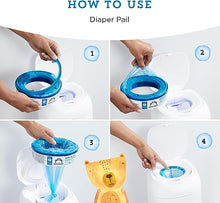 Load image into Gallery viewer, Amazon Brand - Mama Bear Diaper Pail Refills for Diaper Genie Pails, 1080 Count (4 Packs of 270 Count)