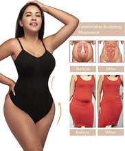 Load image into Gallery viewer, SHAPERX Bodysuit for Women Tummy Control Shapewear Seamless Sculpting Thong Body Shaper Tank Top