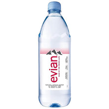 Load image into Gallery viewer, evian Natural Spring Water, Naturally Filtered Spring Water in Large Bottles, 33.81 Fl Oz (Pack of 12)