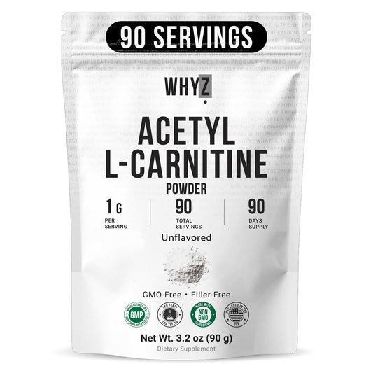 Pure Acetyl L-Carnitine Powder (ALCAR) Unflavored Acetyl-L-Carnitine HCl Supplement…