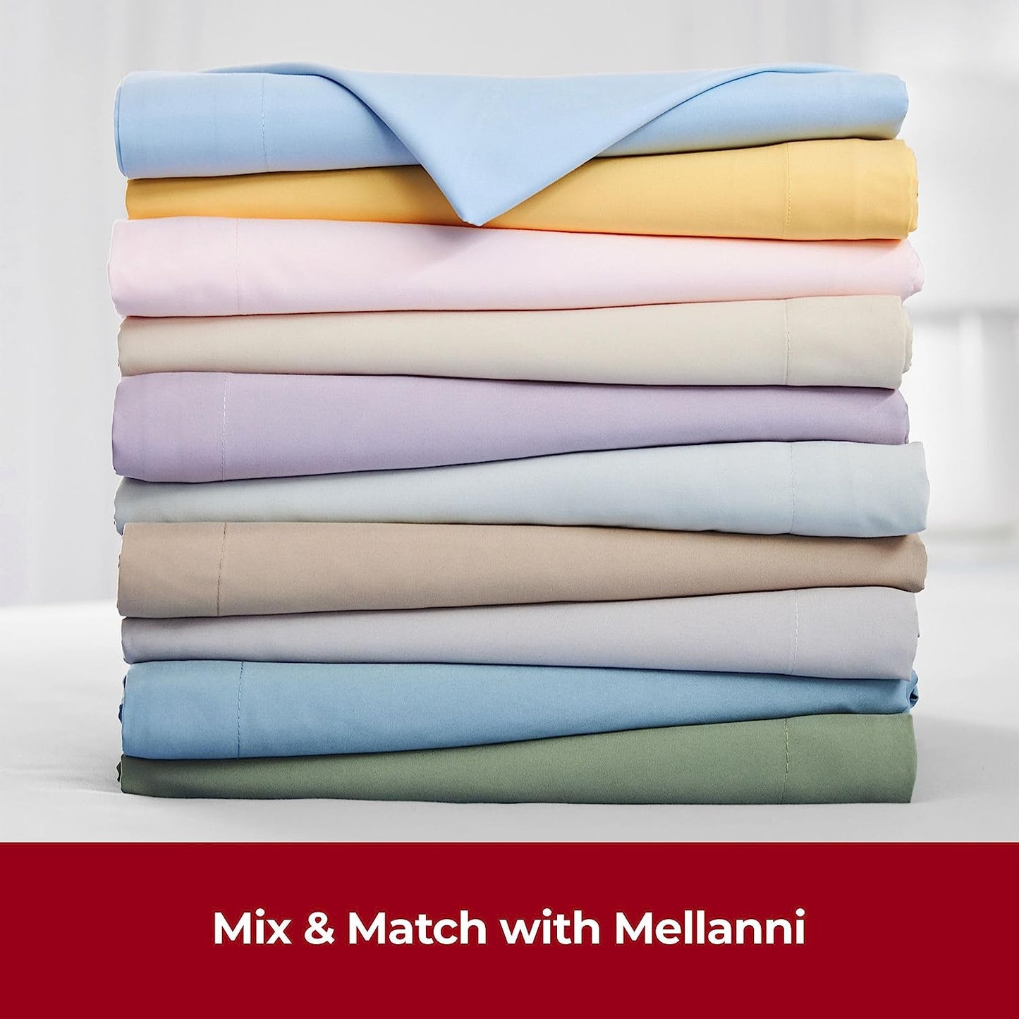 Mellanni Queen Sheet Set - 4 Piece Iconic Collection Bedding Sheets & Pillowcases - Hotel Luxury, Extra Soft, Cooling Bed Sheets - Deep Pocket up to 16" - Wrinkle, Fade, Stain Resistant (Queen, White)