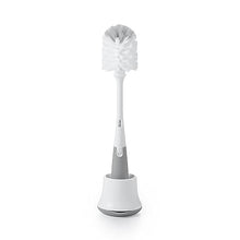 Load image into Gallery viewer, OXO Tot Bottle Brush with Nipple Cleaner and Stand - Gray