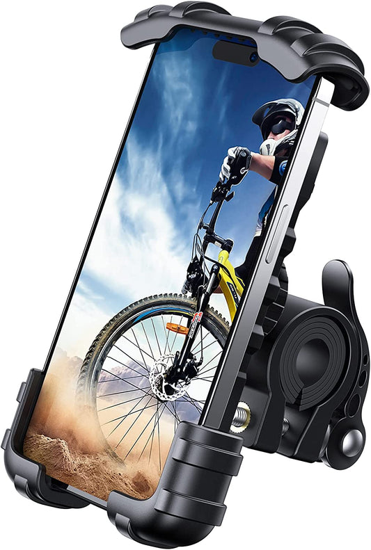 Lamicall Bike Phone Holder, Motorcycle Phone Mount - Motorcycle Handlebar Cell Phone Clamp, Scooter Phone Clip for iPhone 14 Plus/Pro Max, 13 Pro Max, S9, S10 and More 4.7" to 6.8" Smartphones