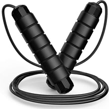 Load image into Gallery viewer, Jump Rope, Tangle-Free Rapid Speed Jumping Rope Cable with Ball Bearings for Women, Men, and Kids, Adjustable Steel Jump Rope Workout with Foam Handles for Fitness, Home Exercise &amp; Slim Body