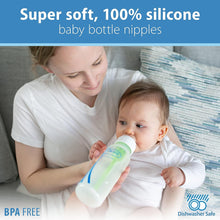 Load image into Gallery viewer, Dr. Brown’s Natural Flow Level 2 Narrow Baby Bottle Silicone Nipple, Medium Flow, 3m+, 100% Silicone Bottle Nipple, 6 Count (Pack of 1)